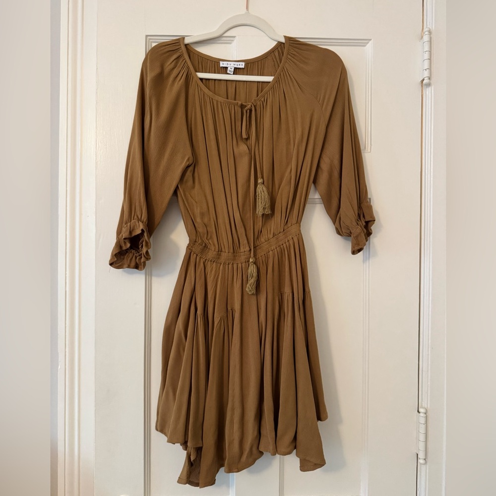 Vici Brown boho Sundress